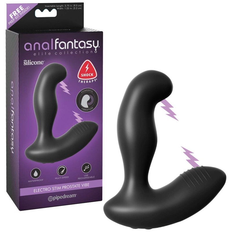 Elite Electro Stimulation Prostate Massager💋Vibrating Anal Butt Plug Sex Toy gallery
