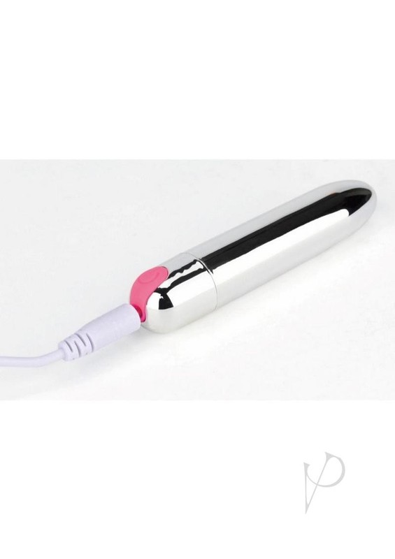Pink Pussycat Rechargeable Vibrating Bullet - Silver gallery