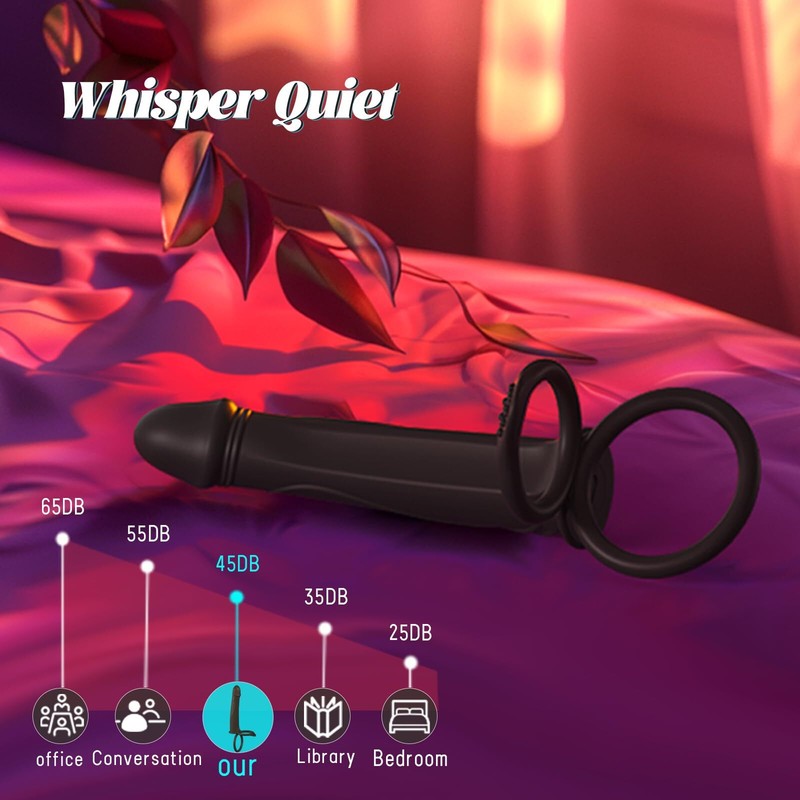 Couple Penis Cock Ring Vibrator G-spot Dildo-Massager Sex Toy For-Women Men gallery