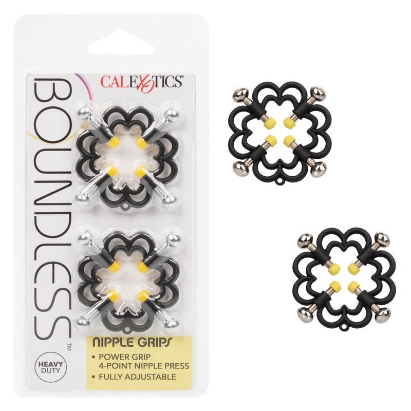 Boundless Nipple Grips – Fully Adjustable 4-Point Nipple Press Multi-Use Clamps