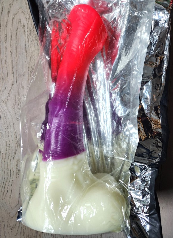 NEW Bad Dragon CHANCE FLARED Fantasy EXTRA LARGE Silicone Dildo UV GLOW Toy gallery