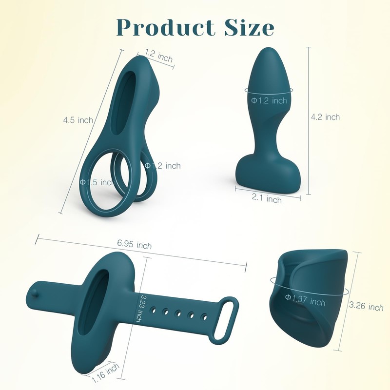 Tracy's Dog Vibrator Kit for Couples, Removable Vibrating Bullet with 4 Silic... gallery