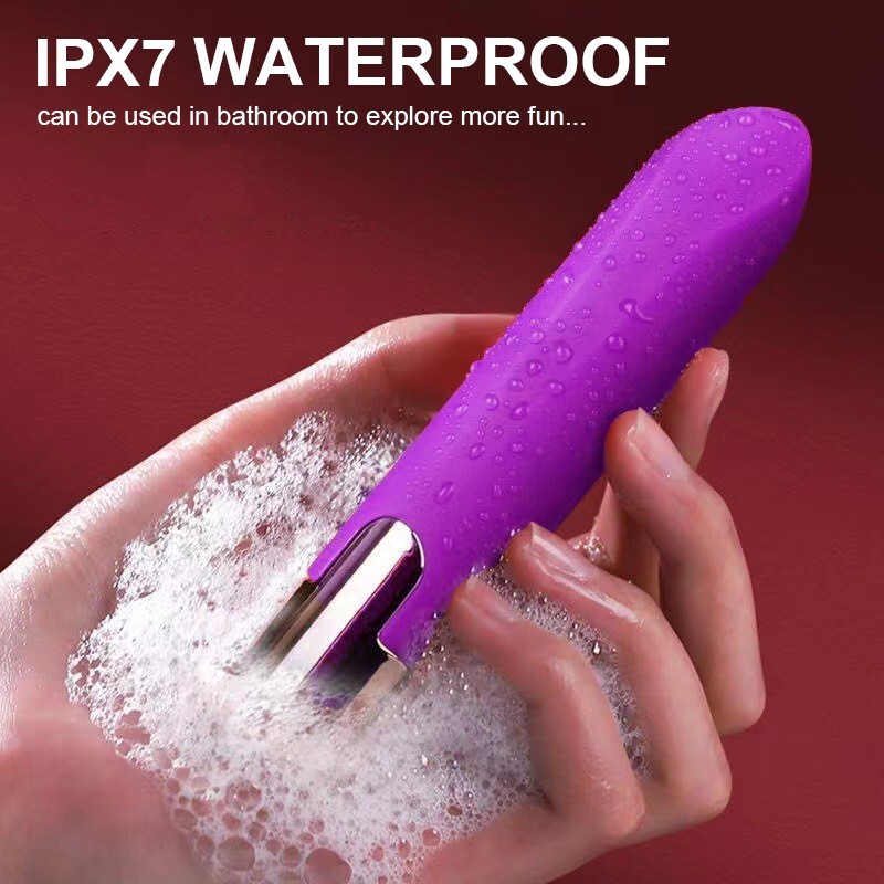 Rechargeable Extra Long Slim Slender Vibrating Bullet Vibrator Sex-toy for Women
