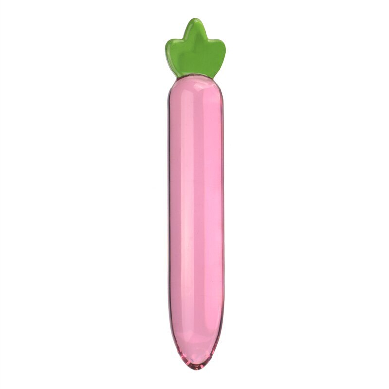 Eggplant Glass Dildos Artificial Penis Fruit Vegetable Anal Plug Beads Butt Plug