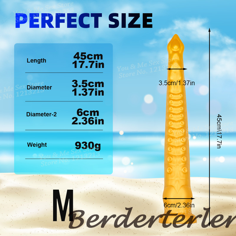 56cm Super Long Soft Tentacles Anal Dildo Huge Butt Plug Anus Dilator Sex Toys gallery