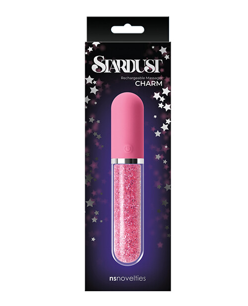 Stardust Charm Rechargeable Bullet Vibrator Pink