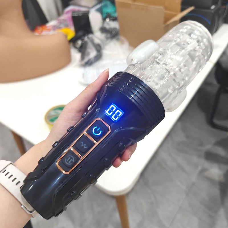 Male Masturbator Stroker Penis Automatic Thrusting Vibrator Rotating Sex Toys