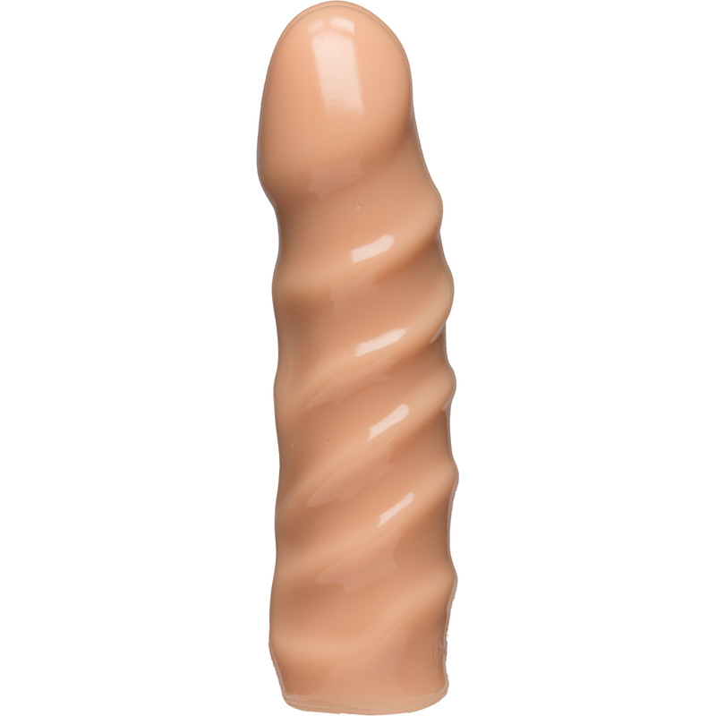 Doc Johnson Vac-U-Lock 6&Prime; Classic Raging Dong Beige – Realistic Dildo