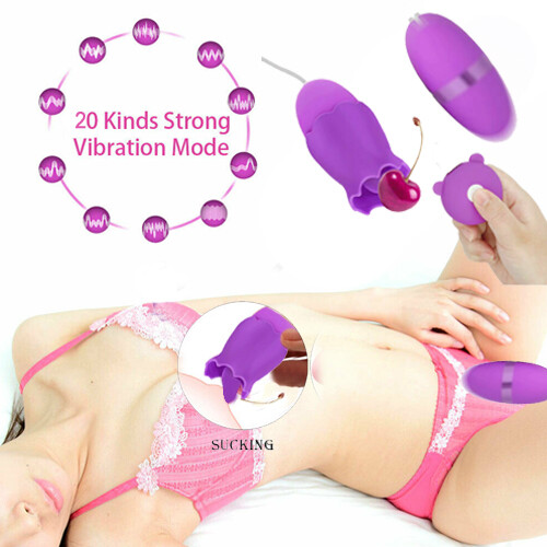 Rechargeable Licking Tongue Sucking Vibrator G-Spot Massager Sex Toy for Women gallery