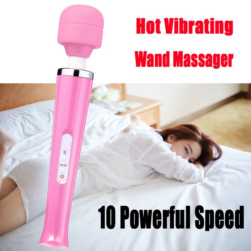 Powerful Multispeed Handheld Massager Vibrating Massage Full Body Therapy Motor gallery