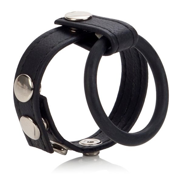 Adjustable Large Leather Cock Ball Spreader Enhancer Enhancement Ring Strap