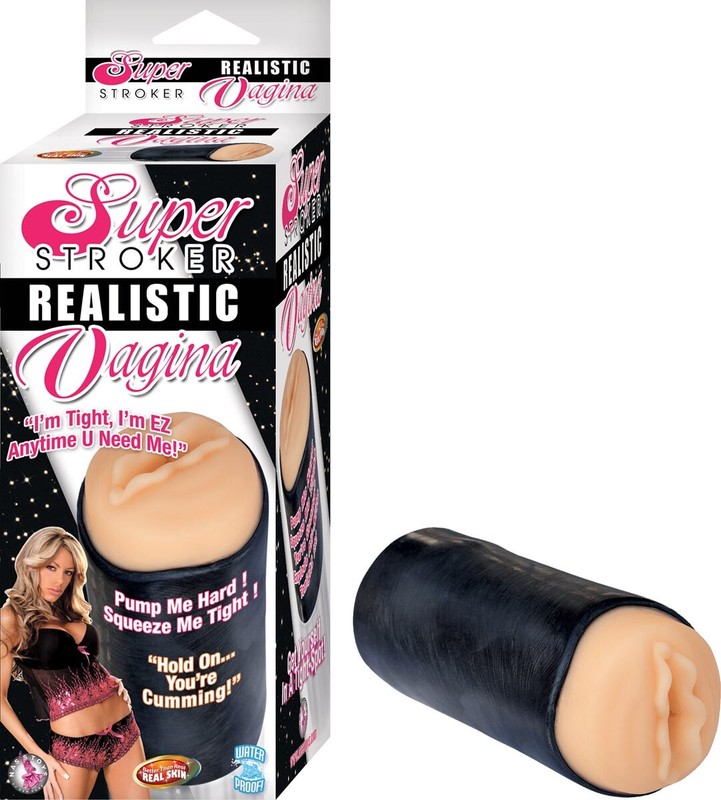 SUPER STROKER REALISTIC VAGINA-WHITE