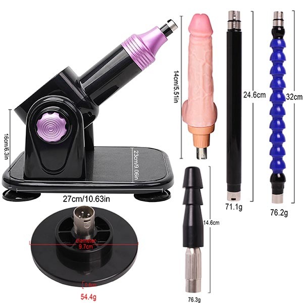 Electric Sex Machines 3XLR Connect Attachment Thrusting Dildo Sex Toys Women MEN gallery