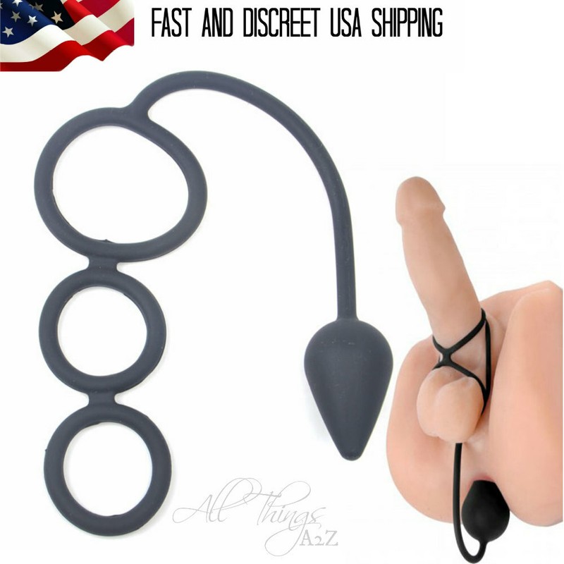 Waterproof Men Prostate Massager Anal Butt Plug G-spot Cock Ring Adult Sex Toy gallery