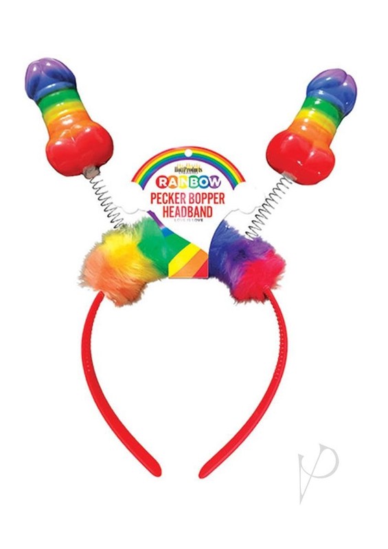 Rainbow Pecker Bopper Headband – Multicolor