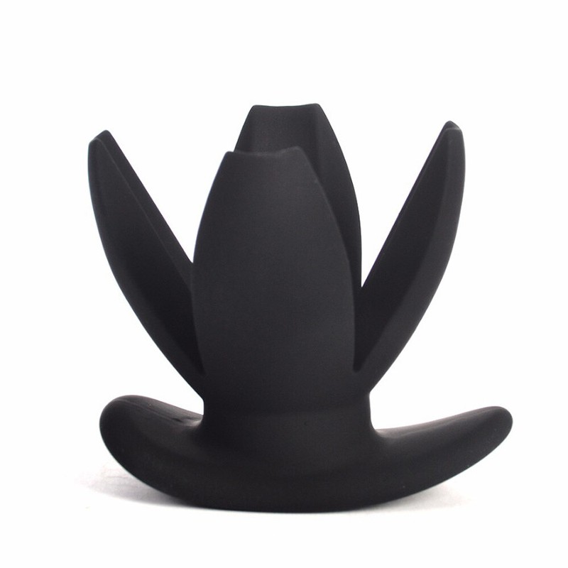 Silicone Hollow Anchor Expanding Butt Plug Dilator Anal Stretching Sex Toy Women gallery
