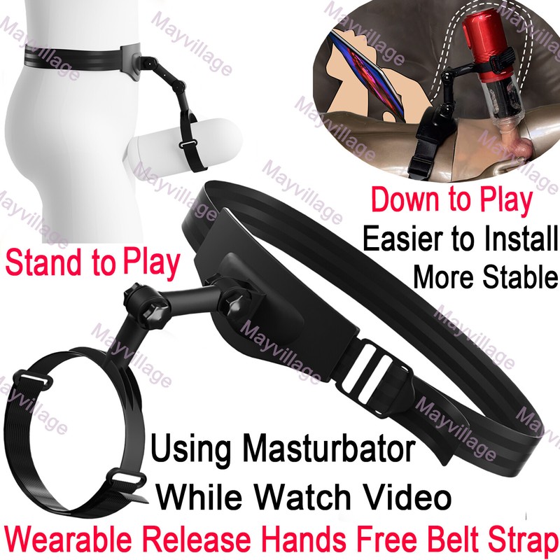 Wearable Release Hands Free Strap Men Sex Toys for Male Masturbaters Cup Stroker