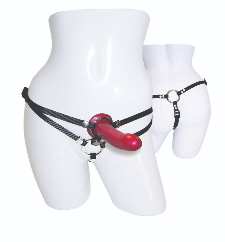 Menage A Trois Double Penetration DP Anal Sex Male Harness Strap-on Dildo Cock