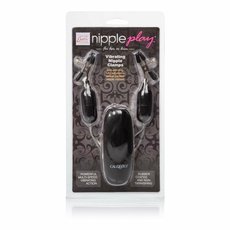 Fetish Nipple Play Vibrating Nipple Clamps Vibe Vibrator SM Bondage Gear gallery