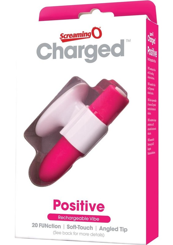 Charged Positive Rechargeable Waterproof Vibrator – Pink