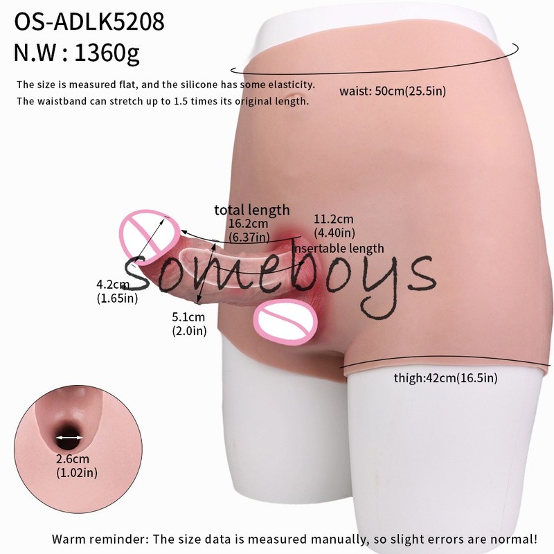 Strap-on Penis Sleeve Pants Extender Hollow Sleeve Textured Men Cock Enlarger gallery