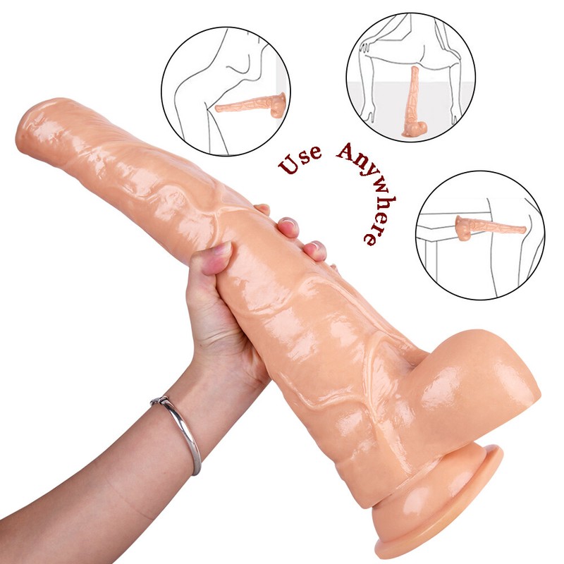 16 Inch Huge Dildo Suction Cup Realistic Penis Dong Anal Dilator G-spot Sex Toy gallery