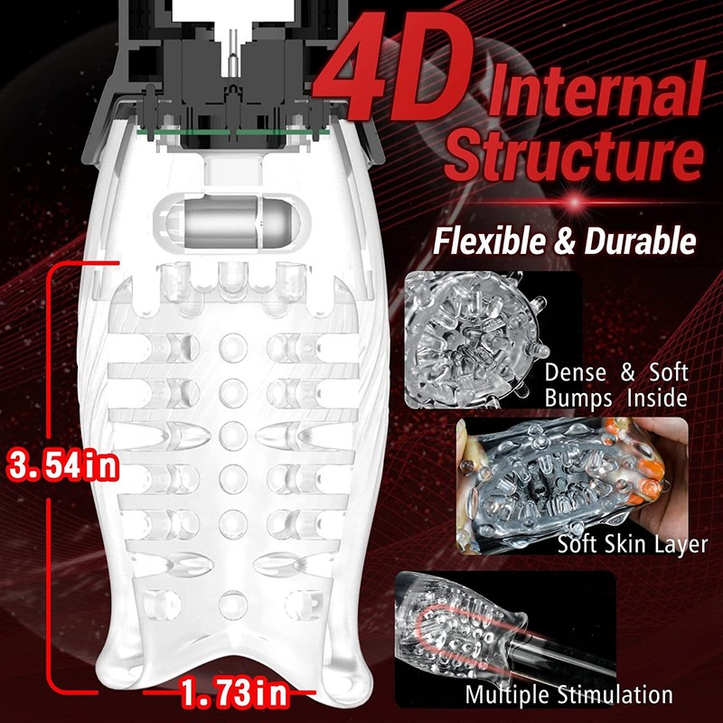 Automatic HandsFree Male Masturbaters Telescopic Cup Stroker Sex Toys For Men US gallery