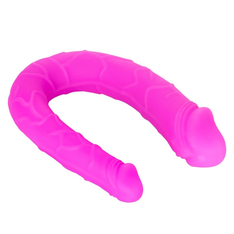 Silicone U-shaped Double Ended Penetration Realistic Vaginal Anal DP Dildo Dong gallery