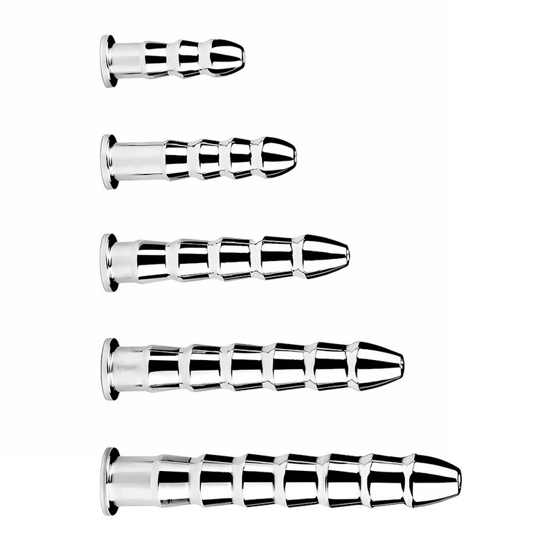 Hollow Stainless Steel Penis Dilator Sounding Metal Urethral Stretching Plug NEW gallery