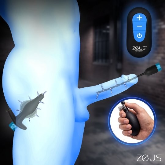 Inflatable Anal Plug & Sound E-Stim Kit