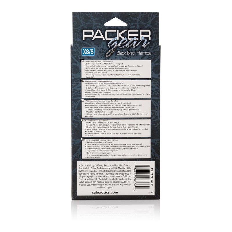 Packer Gear Brief Harness - Extra Small/small - Black gallery