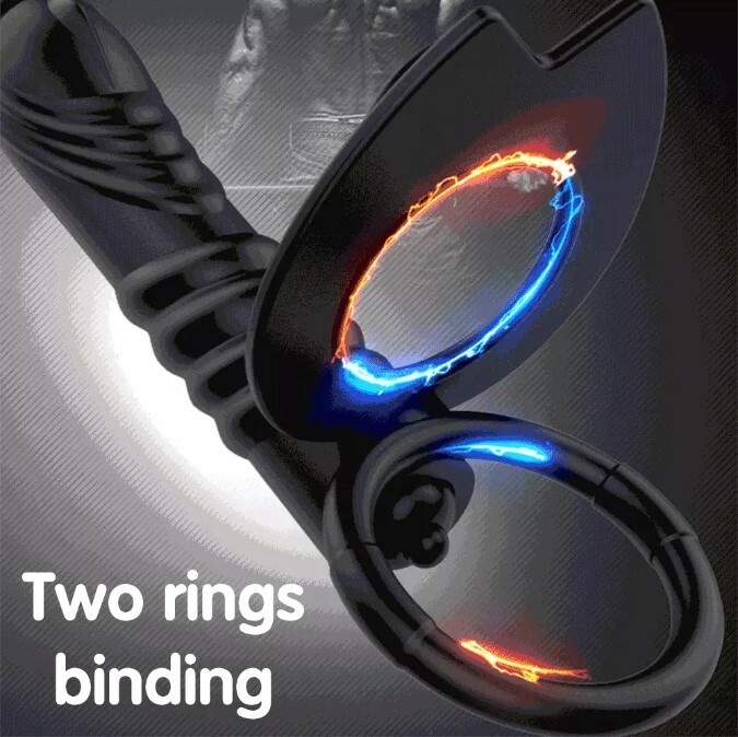 Penis Cock Ring Vibrator Adjustable G-spot Dildo Massager Sex Toys For Women Men gallery