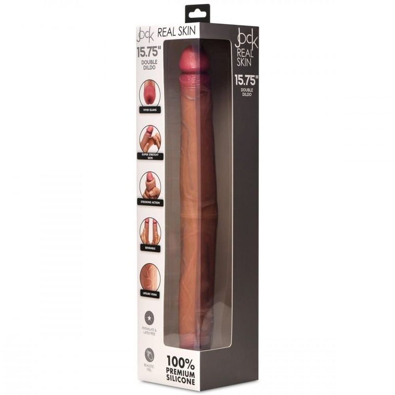 15.75 Inch Double Dildo – Medium Double End Realistic and Flexible Adult Sex Toy