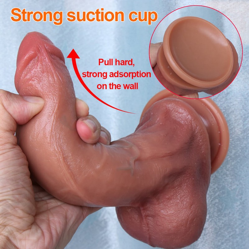 Squirting Ejaculating Lifelike Feeling Realistic Dildo 8 Inch Flesh Suction Cup gallery