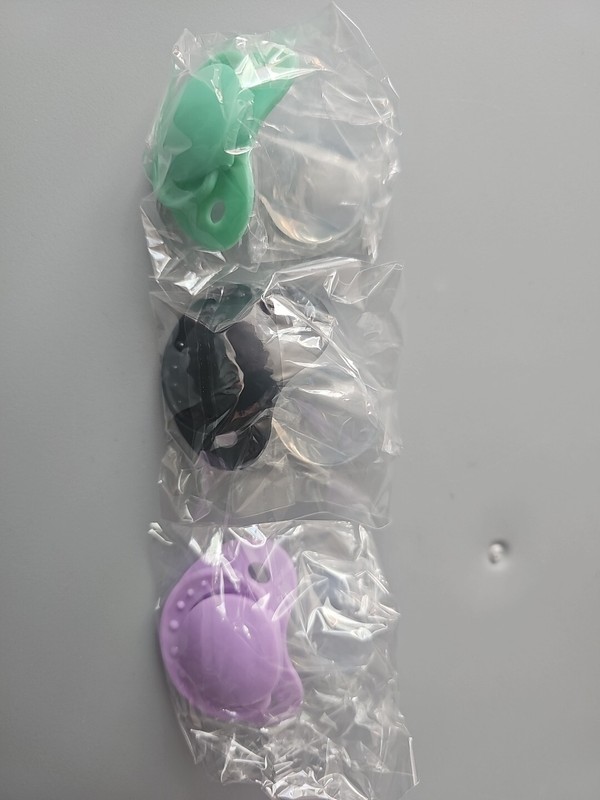 Little For Big Smallshield Adult Sized Pacifiers 3 Paci Pack Green Black Purple