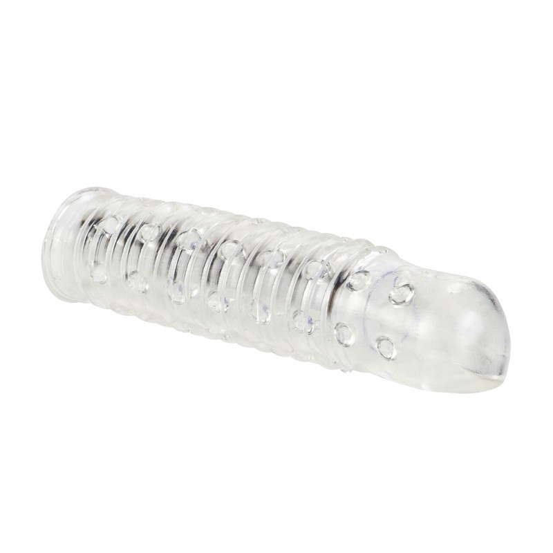 Clear Hand-Job Reversible Penis Stroker Ribbed Masturbation Sleeve Sex Toy gallery
