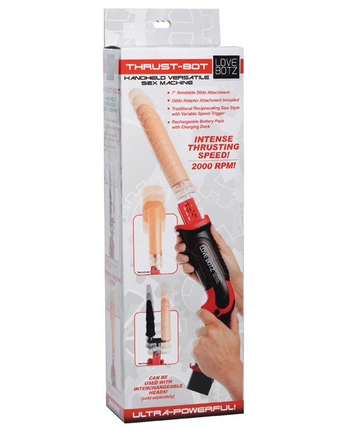 LoveBotz Thrust Bot Handheld Multi-Speed Sex Machine, 2000 RPM
