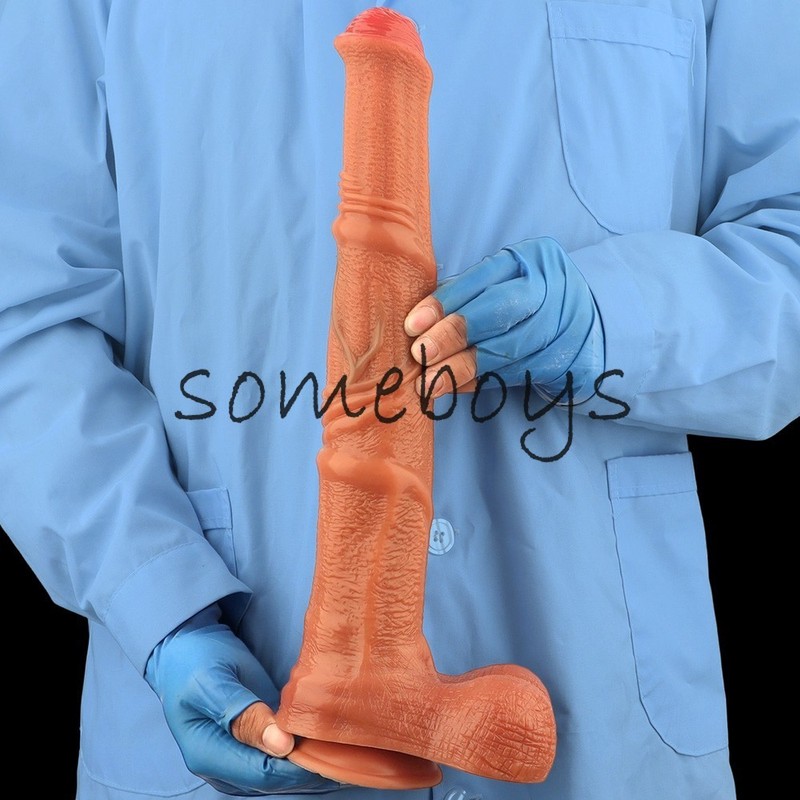14.5" Giant Long Dildo Big Penis Thick Wide Dong King Cock Dick Women Sex Toy gallery