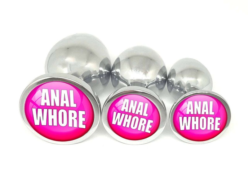ANAL WHORE - Butt Plug in 3 sizes ddlg cglg Babydoll hotwife hot wife shared