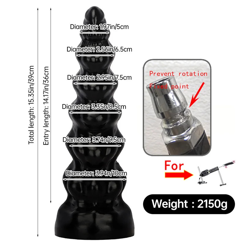 Sex Machine Attachments Giant Dildos Anal Plugs with 3XLR or Vac-U-Lock Sex Toys