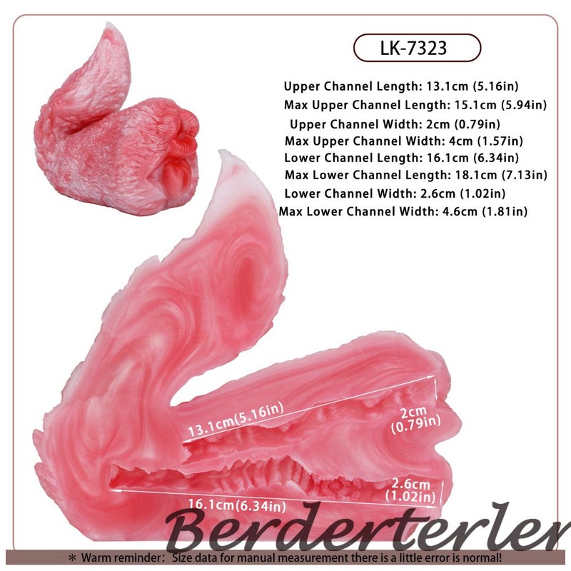 Fantasy Dual Hole Masturbator Silicone Vagina Artificial Vaginal Pocket For Male gallery