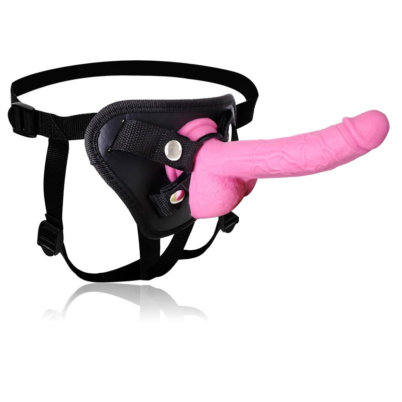 Liquid Silicone Strap On for Couples UltraSoft Realistic Dildo with Strong S…