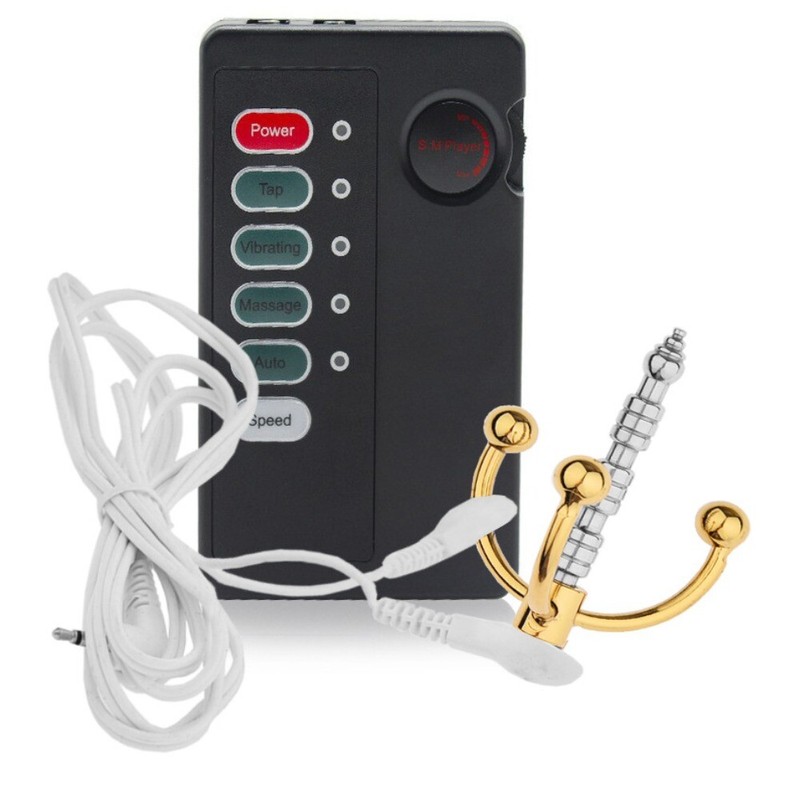 E-stim Set Urethral Male Stretcher Penis Plug Bead Prostate Massager Enhancer