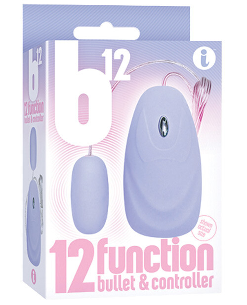 The 9&rsquo;s B12 Bullet 12-Function Vibrator Baby Blue