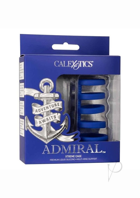 Admiral Xtreme Silicone Cock Cage – Blue