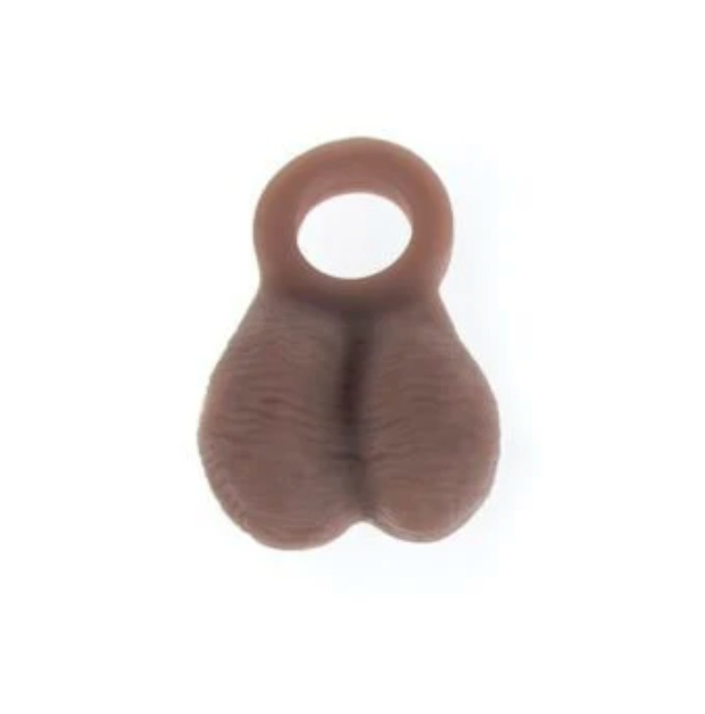 NY Toy Collective Love Bump, Vibrating Silicone Realistic Testicle C-Ring Packer