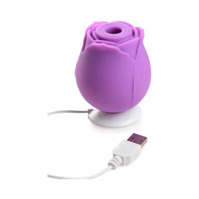 Curve Toys Gossip Cum Into Bloom Rechargeable Silicone Clitoral Stimulator Rose gallery