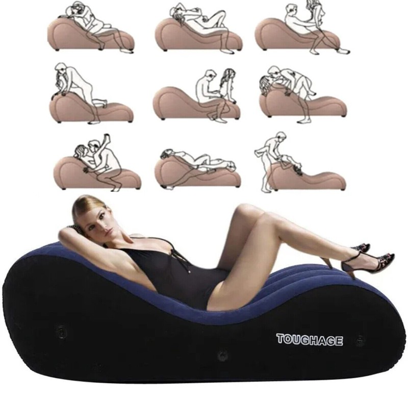 NEW Sex Pillow Bed Inflatable Chair Adult Furniture Love Cushion Couples Sofa SM