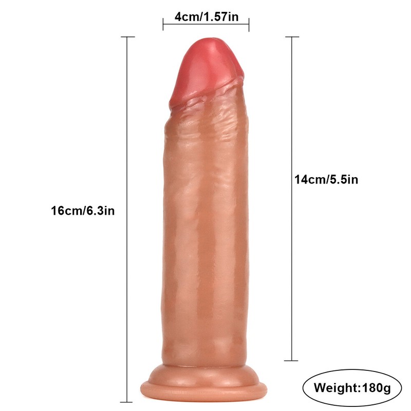 20cm Simulation Dildo Realistic Sliding Stimulator G spot Stimulate Soft Penis