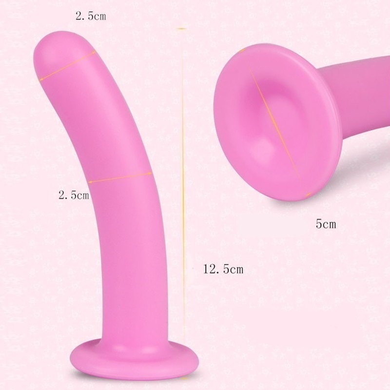 Big-Suction-Cup-Pink-Silicone-Soft-Anal-Sex-Smooth-Cozy-Dildo-Plug-For-Woman gallery